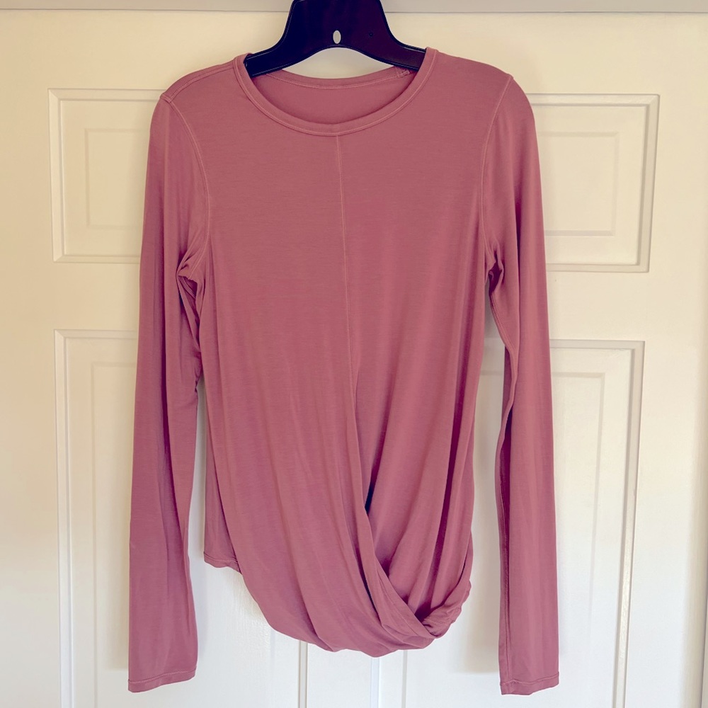 Lululemon Long Sleeve cross waist Yoga shirt